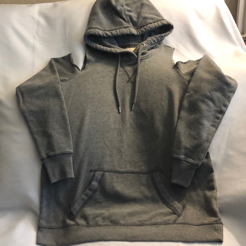 Hollister cold shoulder pullover hoodie - Picture 1 of 3